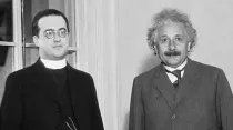 P. George Lemaitre y Albert Einstein. Crédito: Wikimedia / Dominio público.