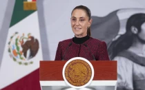 La presidenta de México, Claudia Sheinbaum, en conferencia de prensa el martes 2 de diciembre de 2025.