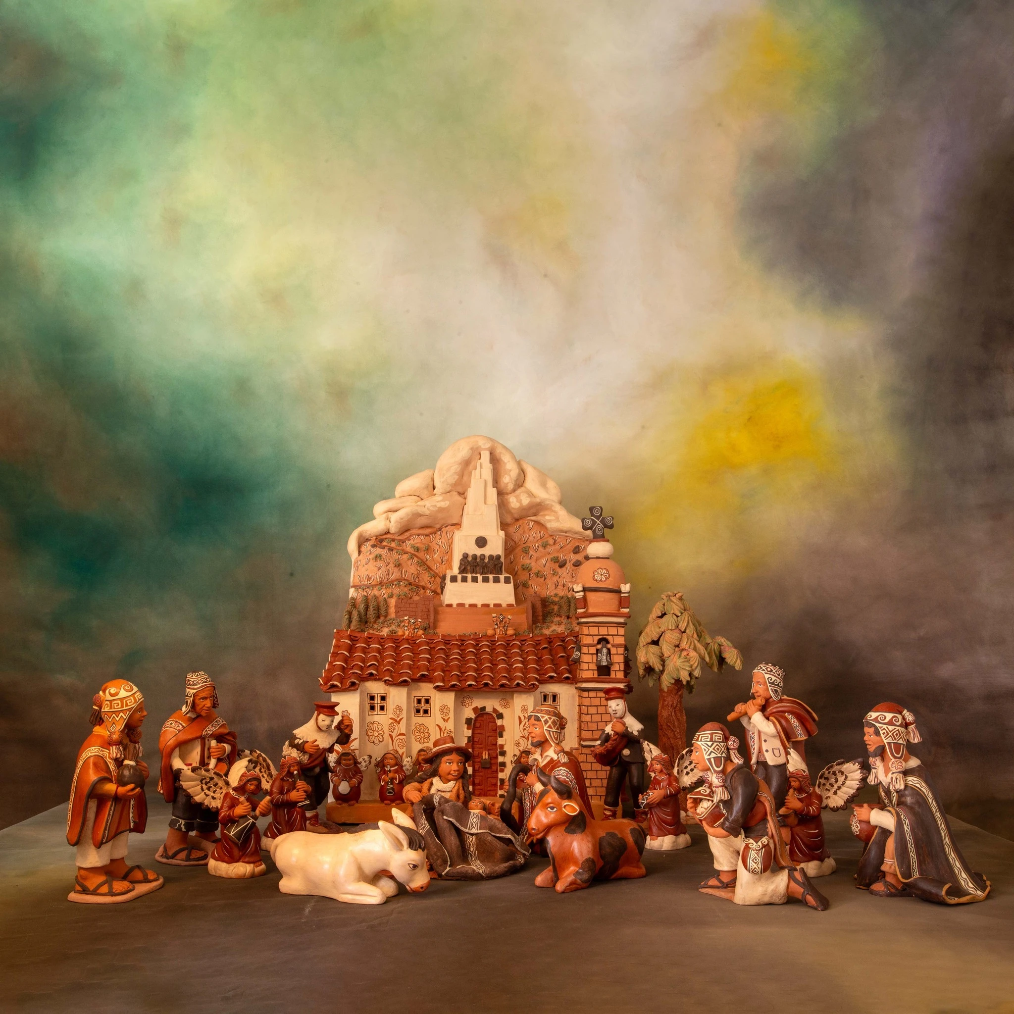 “Navidad en Quinua” – Ayacucho. Autor: Alfredo Gutiérrez Avendaño. Técnica: Alfarería y cerámica. Crédito: ICTYS