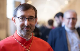 Cardenal José Cobo Cano, Arzobispo de Madrid. Crédito: Daniel Ibáñez / EWTN News.