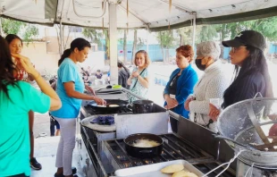 Cocineta del albergue migrante. Credito: Centro Comunitario San Juan Bautista Scalabrini