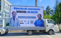 Protestan contra limitaciones a la objeción de conciencia en Puebla, México