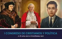 Cartel oficial del I Congreso de Cristianos y Política.