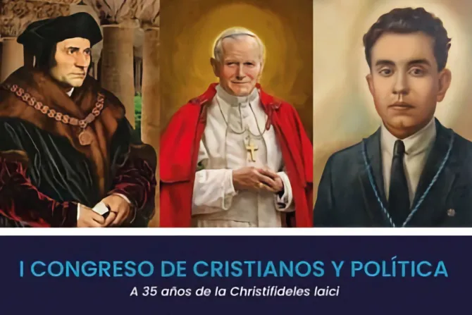 Cartel oficial del I Congreso de Cristianos y Política