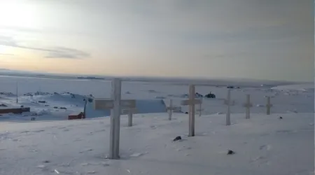 Cementerio en la Base antártica Esperanza