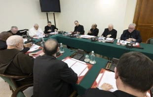 El Papa Francisco y el Consejo de Cardenales (C9) Crédito: Vatican Media