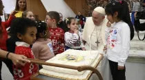 El Papa Francisco celebra su cumpleaños en el Vaticano. Crédito: Vatican Media