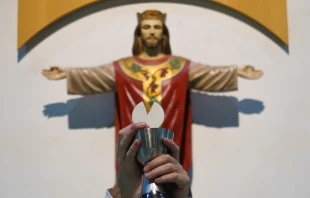 Imagen de Cristo Rey tras la Eucaristía. Crédito: Cathopic.