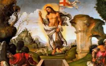 Cristo resucitado. Pintura de Raffaellino del Garbo.