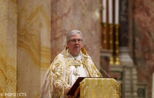 El Custodio de Tierra Santa, P. Francesco Patton, durante su homilía en la Misa del día de San Antonio, el pasado 13 de junio en Jerusalén. Crédito: PGPO/CTS.
