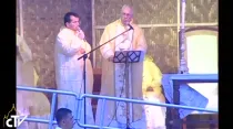 Papa Francisco en Misa en Tacloban. Foto: Captura de video / CTV