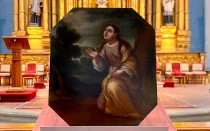 Cuadro de Santa Eulalia que regresó a la iglesia San Ignacio luego de casi 40 años.