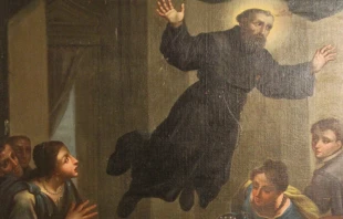 Pintura de San José de Cupertino volando Crédito: Mongolo1984, CC BY-SA 4.0