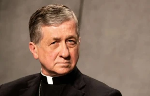 Cardenal Blase Cupich, Arzobispo de Chicago (Estados Unidos). Crédito: Daniel Ibáñez/EWTN News.