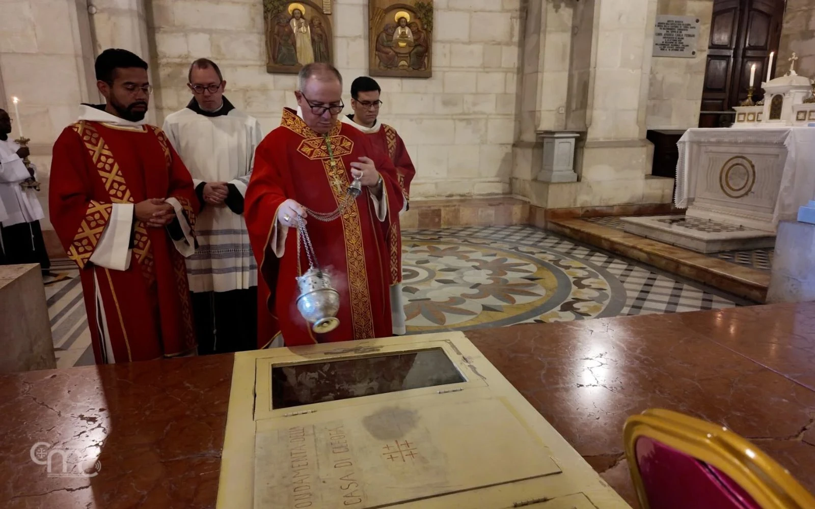 Fray Francesco Ielpo en el santuario de Emaús.?w=200&h=150