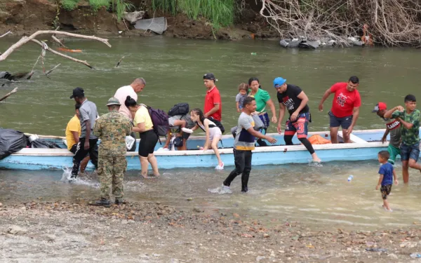 Migrantes en el Darién. Crédito: Conferencia Episcopal de Colombia