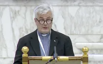 El P. Darío Vitali en el Sínodo de la sinodalidad en el Vaticano, el 18 de octubre de 2023.