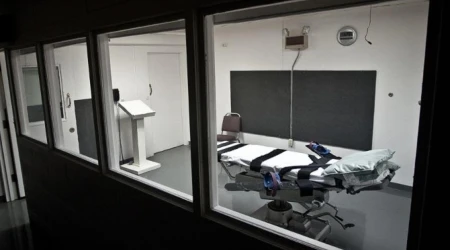 Cámara de inyección letal en la prisión estatal de Oklahoma