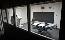Cámara de inyección letal en la prisión estatal de Oklahoma, 7 de mayo de 2010.