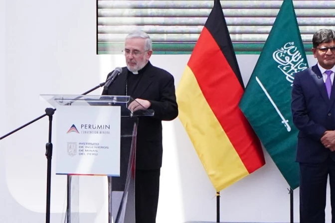 Mons. Javier Del Río en la inauguración de Perumin 2025