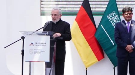 Mons. Javier Del Río en la inauguración de Perumin 2025