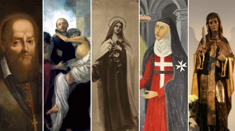 San Francisco de Sales / Santa Teresita del Niño Jesús / San Juan de Dios / Santa Flora de Beaulieu / Santa Hildegarda de Bingen