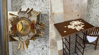 Profanación de la parroquia del Sagrado Corazón de Jesús, en Baja California.