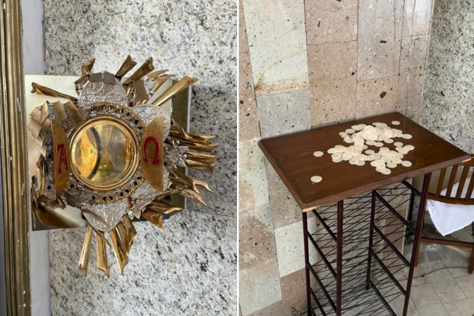 Realizan acto de desagravio tras profanación de iglesia católica en Baja California, México