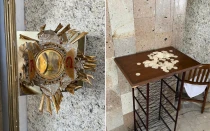 Profanación de la parroquia del Sagrado Corazón de Jesús, en Baja California.