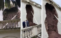 Desmoronamiento parcial en la Catedral de Jujuy