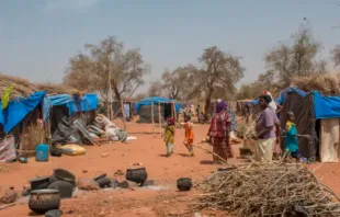 Campamento de cristianos desplazados por el terrorismo islámico en Burkina Faso Crédito: ACN
