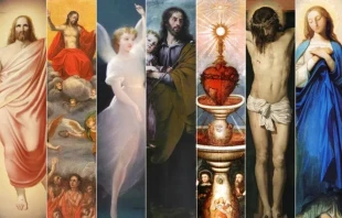 Cada día de la semana tiene una devoción tradicional, desde la Resurrección del domingo, hasta las almas del purgatorio, los ángeles, San José, el Santísimo Sacramento, la crucifixión de Nuestro Señor y Nuestra Señora del sábado. Crédito: Wikimedia Commons y National Catholic Register