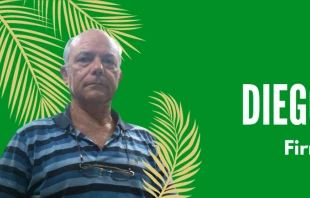 Imagen de la campaña por la canonización del sacristán español Diego Valencia. Crédito: Enraizados.