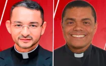 El P. Dimas Acuña Jiménez, nuevo Obispo de El Banco, y el P. Edgar Mejía Orozco, nuevo Obispo Auxiliar de Barranquilla.