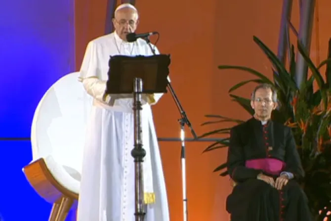 TEXTO Y VIDEO: Saludo Inicial de Papa Francisco en fiesta de acogida JMJ Río 2013