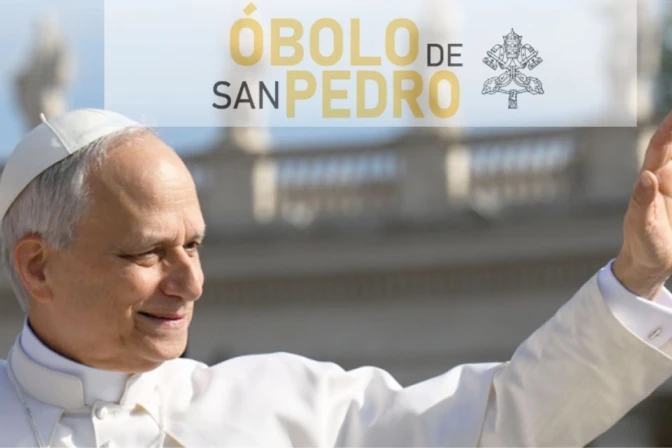 Imagen promocional del Óbolo de San Pedro
