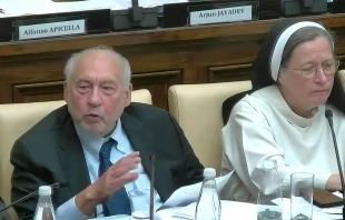 El Premio Nobel de Economía Stiglitz durante su intervención Crédito: captura de pantalla Pontificia Academia Ciencias Sociales