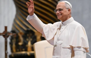 El Papa fue recibido con aplausos por los seminaristas Crédito: Vatican Media