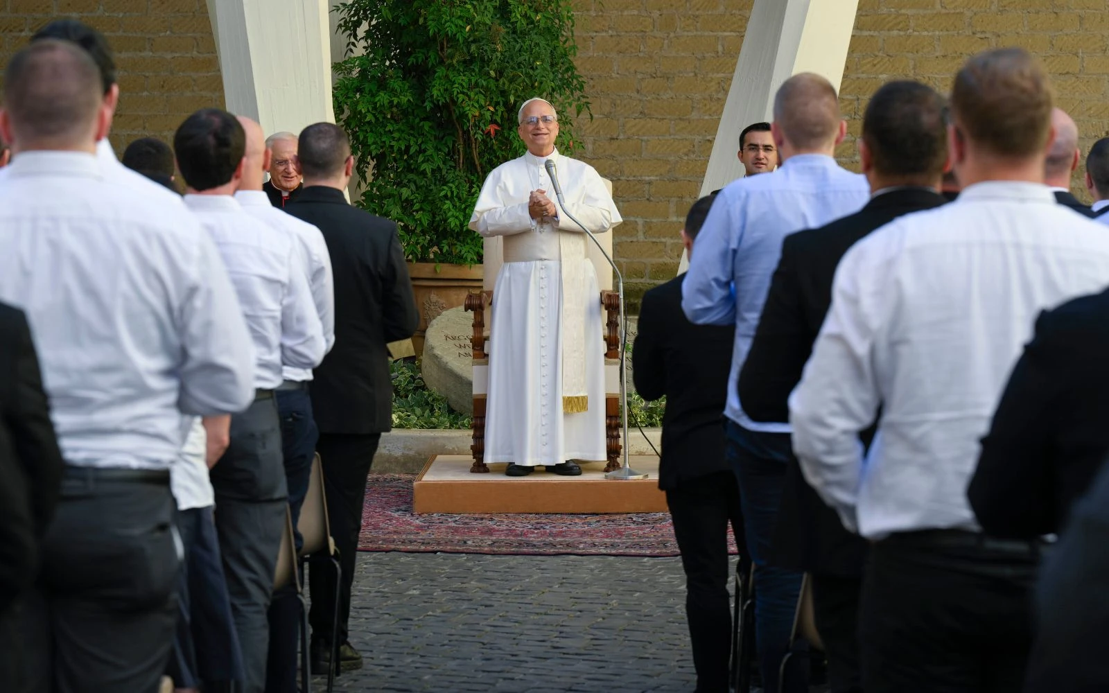 El Papa León XIV junto a los seminaristas del Triveneto?w=200&h=150