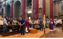 Imagen del funeral del P. Matteo Balzano