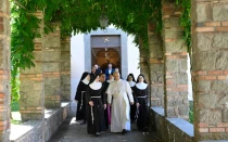 El Papa León XIV visita a las Clarisas de Albano este 15 de julio