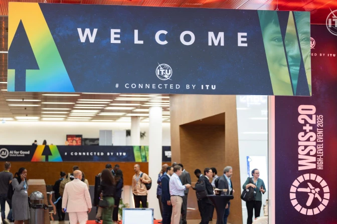 La a cumbre WSIS+20 High Level Event 2025, organizada por la Unión Internacional de Telecomunicaciones (UIT) en Ginebra (Suiza), y que se extenderá hasta el viernes 11 de julio.