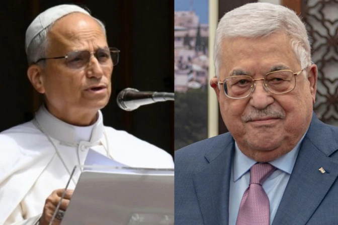 Papa León XIV / Mahmoud Abbas, presidente del Estado de Palestina