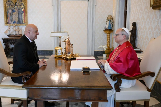 El Papa y el presidente del Líbano en el Vaticano