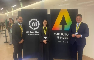 La secretaria general de la Gobernación del Estado de la Ciudad del Vaticano, la hermana Raffaella Petrini, encabeza la delegación Crédito: WSIS+20 High Level Event 2025