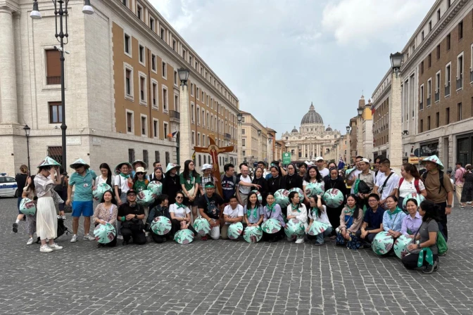 Un grupo de jóvenes de origen de Taiwán en el Jubileo