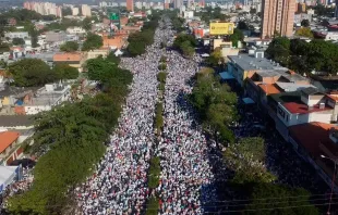 Millones de personas se congregaron en las calles de Barquisimeto para acompañar a la Divina Pastora. Crédito: Adolfo Pereira / Gobernación del estado Lara.
