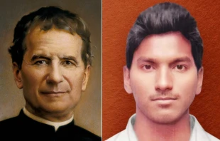 Don Bosco y Akash Bashir Crédito: ANS Salesianos