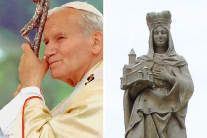 Santa Eduviges y Juan Pablo II