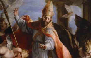 El triunfo de San Agustín. Óleo sobre lienzo de Claudio Coello.